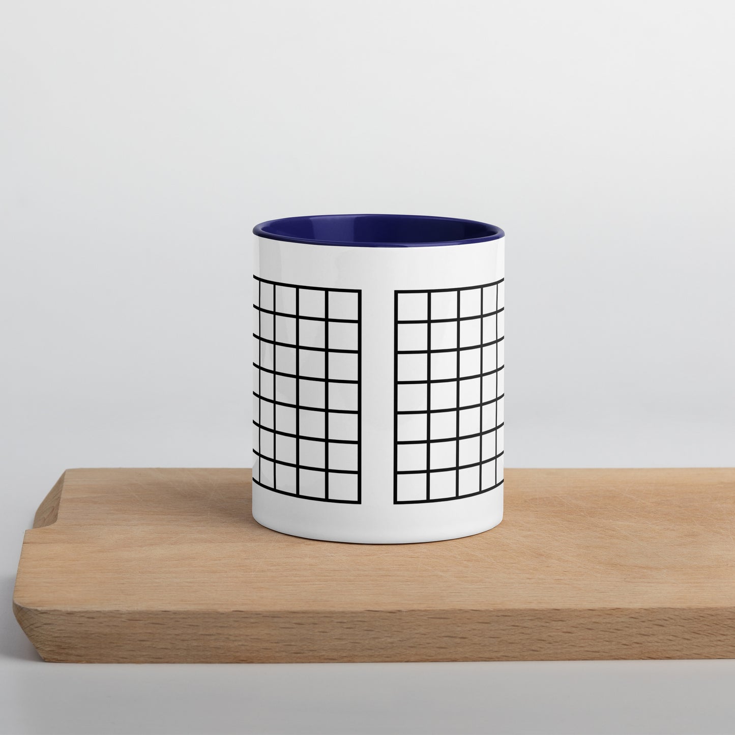 Grid Mug with Color Inside