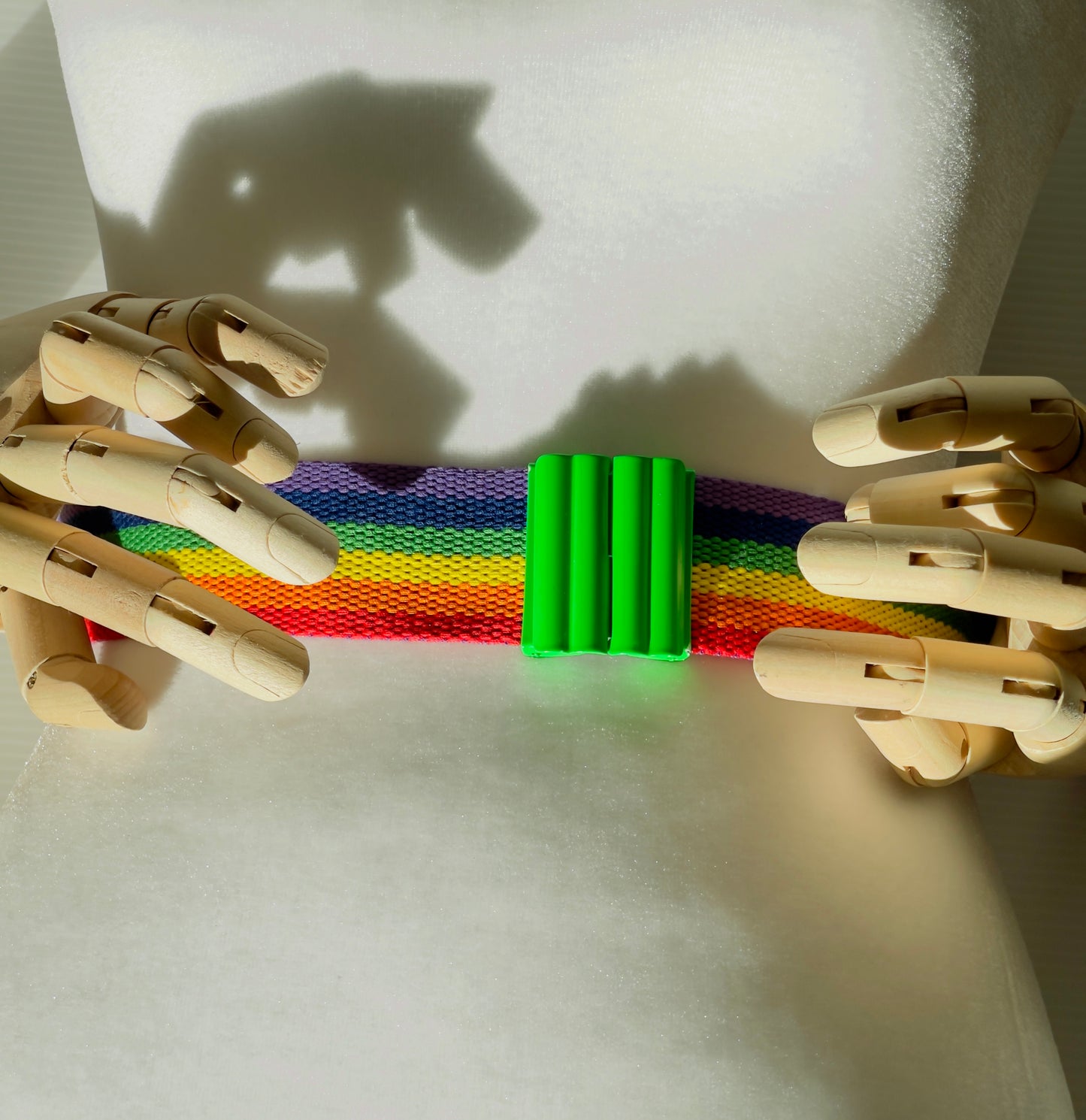 Vintage 80's Neon Enamel Rainbow Belt